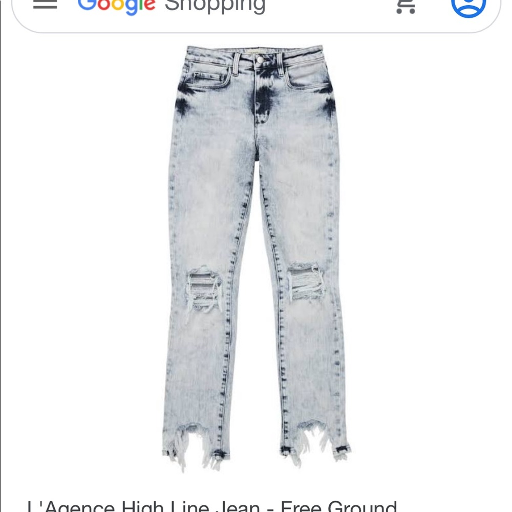 L’agence high rise tallie haute acid wash jeans
